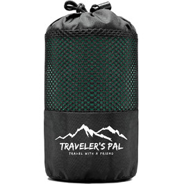 Літній туристичний спальний мішок-вкладиш Traveler's Pal з дихаючої тканини Duraweave, з блискавкою збоку та внизу, легкий і гіпоалергенний