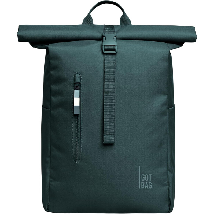 Рюкзак GOT BAG Rolltop Easy з переробленого пластику Ocean Impact, водонепроникний, для ноутбука 16'', 31 л, колір Sea Teal