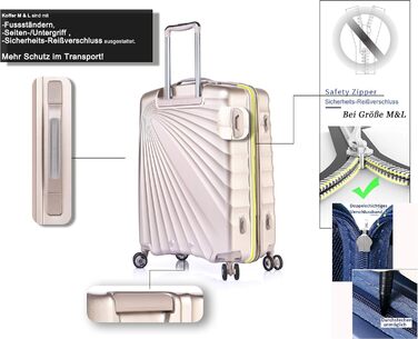 Валіза ABISTAB VERAGE Kinetic 4-колісна, розширювана, TSA-замок, ABS/PC, 76 см, бордо (металік, SML)