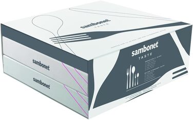 Набір столових приборів Sambonet Taste 18/10, 60 предметів для 12 осіб, нержавіюча сталь, моноблок, можна мити в посудомийній машині