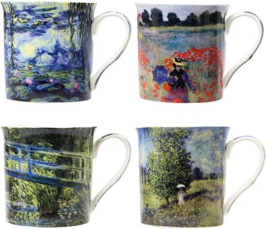 Набір чашок Lesser & Pavey з порцеляни Monet, різнокольорові, 4 шт.