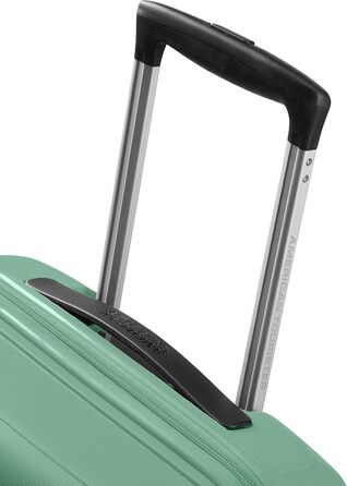 Валіза American Tourister Sunside Spinner 55 см, 35 л, чорна/зелена, легка дорожня валіза на 4 колесах