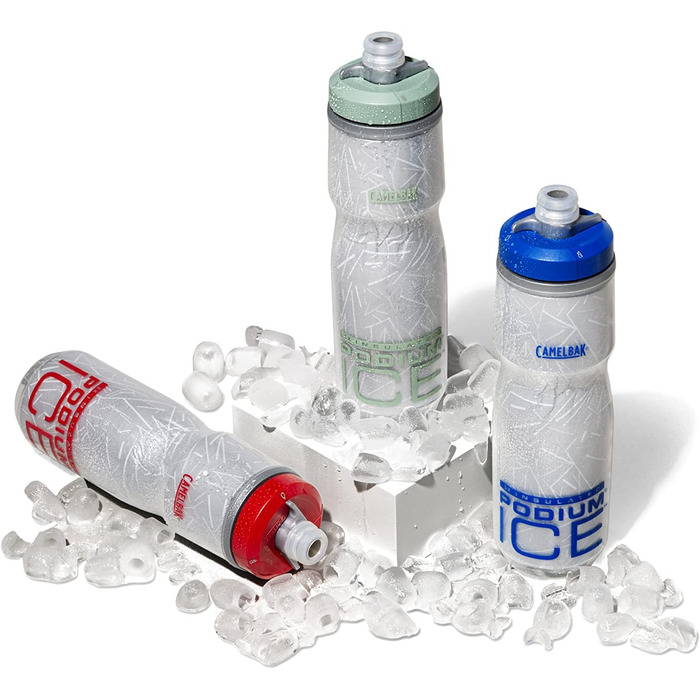 Пляшка для води Camelbak Podium Ice спортивна, термоізольована, для бігу, велоспорту, туризму, чорна