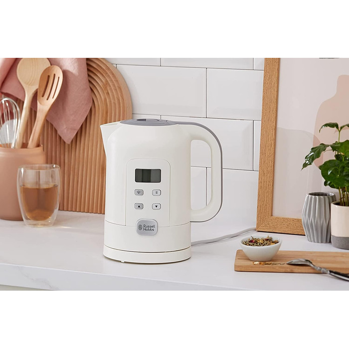 Електрочайник Russell Hobbs з регулюванням температури, LCD-дисплеєм, 1,7 л, 2200 Вт, для дитячого харчування, підтримка тепла, модель 21150-70