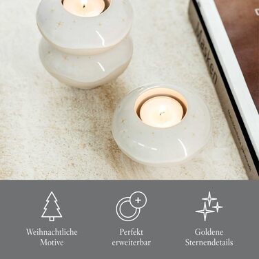 Підсвічник Donut Winter Glow Villeroy & Boch 23,5×8,5×20,5 см, кераміка, святковий декор