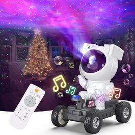 LED проектор зоряного неба з музикою Sternenhimmel, 2025, у вигляді бейсболіста-астронавта, лампа з дистанційним керуванням для спальні, дитячий та дорослий нічник, білий
