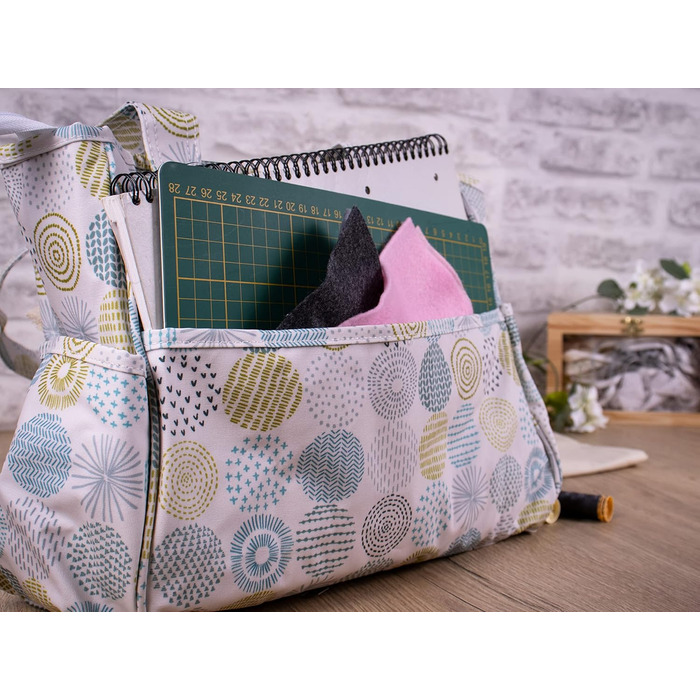 Творча сумка для рукоділля Hobby Gift, бавовна, 13x36x31 см