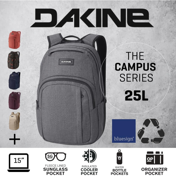 Рюкзак Dakine Campus M 25л унісекс для міста та подорожей