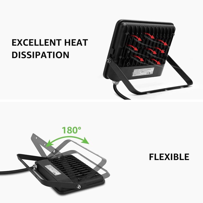 Світлодіодний прожектор Lepro 50W RGB із RF-пультом, 2 шт., водонепроникний LED-флудлайт з пам’яттю, димований, кольорова зміна, IP65, для саду, вечірки, готелю