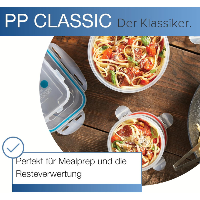 LocknLock PP CLASSIC контейнер для зберігання з кришкою та ручками, 16 л, напівпрозорий, герметичний, набір 2 шт, 361x274x212 мм, для побутових речей