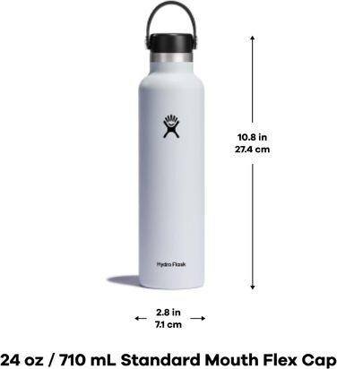 Гідрофляга HYDRO FLASK 710 мл Moonshadow Purple, вакуумна нержавіюча пляшка для води з кришкою, тримає тепло і холод, герметична, маленький отвір
