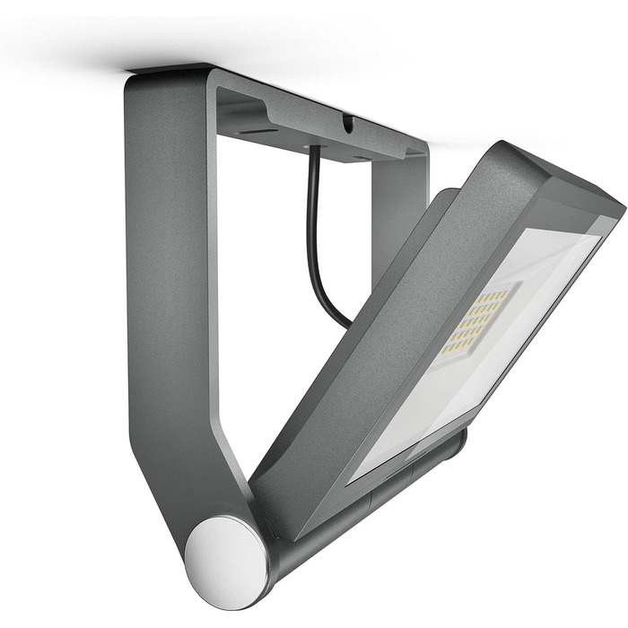 Світлодіодний прожектор Steinel XLED ONE XL 42,6 Вт, 4200 лм, антрацит, алюміній, для вулиці, під'їзду, будинку та саду