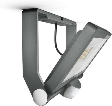 Світлодіодний прожектор Steinel XLED ONE XL 42,6 Вт, 4200 лм, з датчиком руху, антрацит, для вулиці, під'їзду, будинку та саду, алюмінієвий