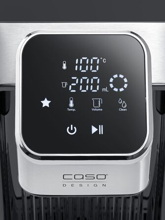 CASO HW 770 Advanced — диспенсер гарячої води, 13 температур (40-100°C), функція пам'яті, економія енергії до 50%, з фільтром для води