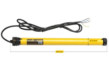 Електричний роликовий двигун Schellenberg Mini Standard 6 Нм для ролет 40 мм, механічне налаштування кінцевих положень, для площі до 4 м², комплект із настінним кріпленням