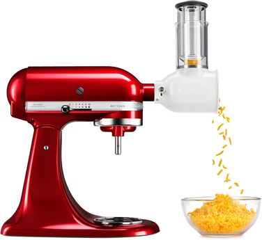 Насадки KitchenAid 5KSMEMVSC для кухонного комбайна – набір з 3 барабанів для овочів, сиру та інших продуктів, терка-шинковка з нержавіючої сталі