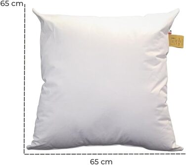 Декоративна подушка GM Soft Cloud 65x65 см, антиалергенна, з наповнювачем із гіпоалергенної фібри, чохол 100% бавовна, для ліжка, дивана, крісла, вироблено в Італії