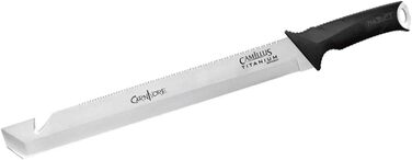 Мачете Camillus Carnivore MAXX 2.0, 58,4 см, нержавіюча сталь 420 з титановим покриттям, для полювання, туризму, кемпінгу, виживання, з чохлом