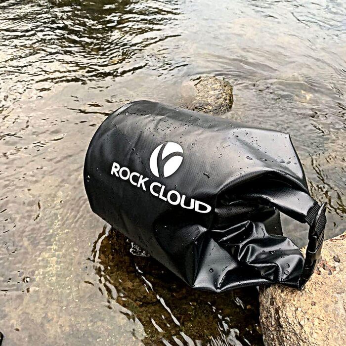 Водонепроникний мішок Dry Bag 30 л для каякінгу, рафтингу, човна, пляжу, серфінгу, купання, каное, кемпінгу, риболовлі, лиж, чорний