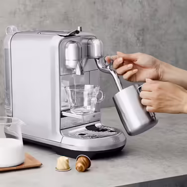 Кавоварка Sage SNE800 Creatista Plus, перлинно-біла