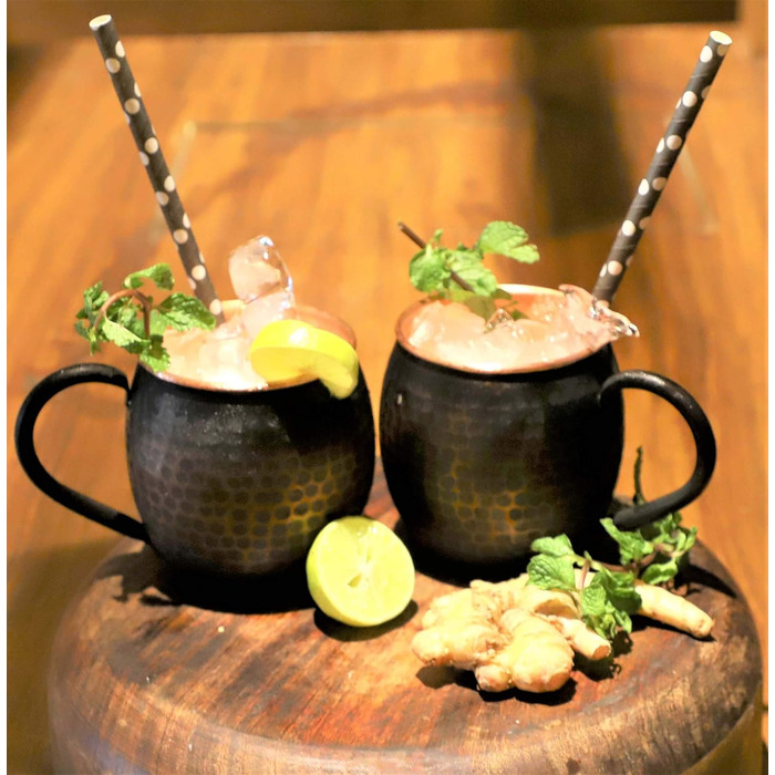 STAGLIFE Набір мідних кухлів для Moscow Mule, 2 шт, чорна мідь, для чоловіків