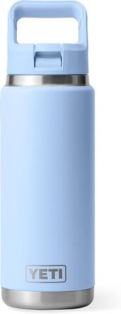Термобутилка YETI Rambler C з трубочкою, вакуумна нержавіюча сталь, 769 мл, синя