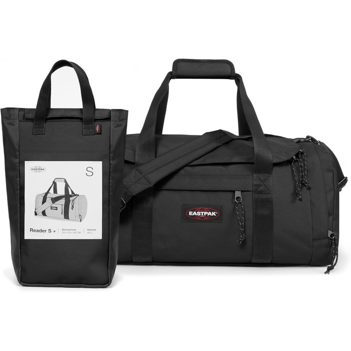 Дорожня сумка Eastpak READER S+, 40 л, чорна, 24x53x26 см