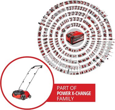 Акумуляторний аератор-скарифікатор Einhell GC-SC 36/31 Li-Solo Power X-Change, 36В, 31 см, 3-в-1, без акумулятора та зарядного пристрою
