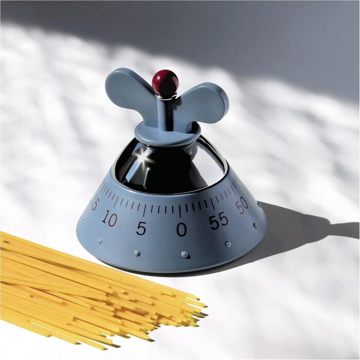 Кухонний таймер Alessi A09 W, білий, термопластик, 10,5 см