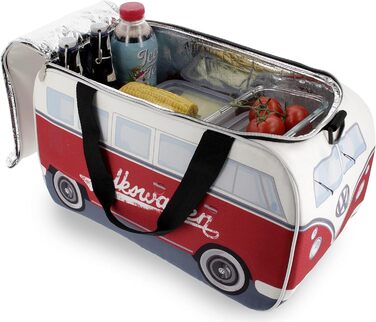 Термосумка Volkswagen Hippie Bus T1 Camper Van, 25 л, стиль ретро, для пікніка та подорожей