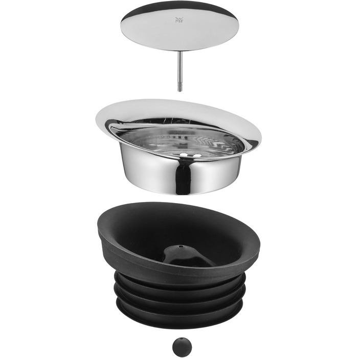 Глечик для води WMF Basic 1,5 л з ручкою і силіконовою кришкою, скляний графин з кришкою Closeup