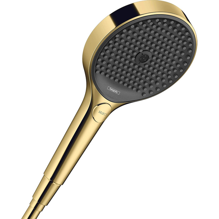 Hansgrohe Rainfinity ручний душ із 3 режимами, кругла лійка 130 мм, антикальційний, золото, преміум