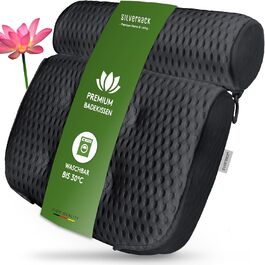 Подушка для ванни SilverRack, м'яка 4D, біла, з присосками, ергономічна, аксесуар для ванни