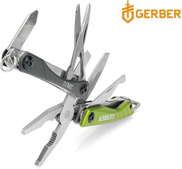 Мультитул Gerber Dime 12 в 1, кишеньковий, чорний, 1014030 (зелений, EU)