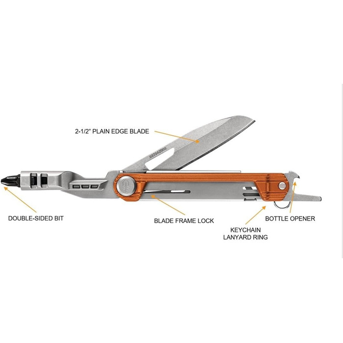 Складаний ніж Gerber Slim Drive, помаранчевий, туристичний