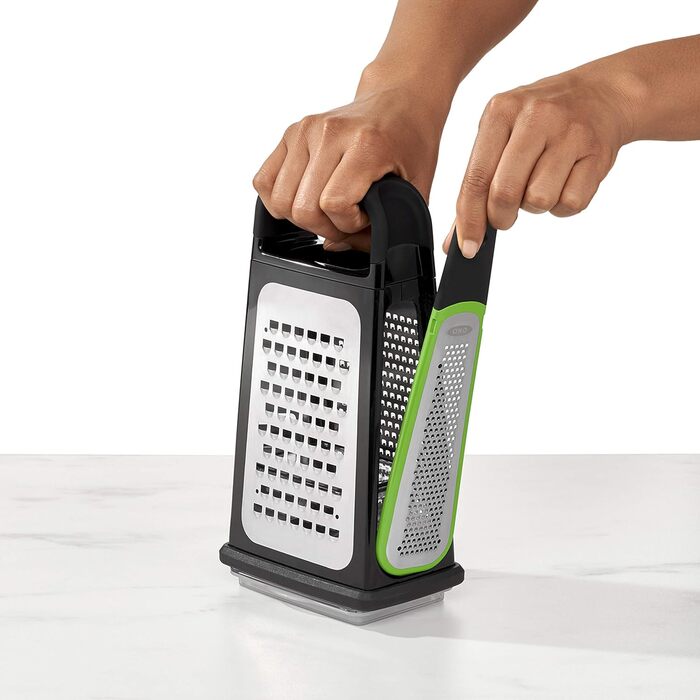 Терка квадратна OXO Good Grips з насадкою для цедри, нержавіюча сталь
