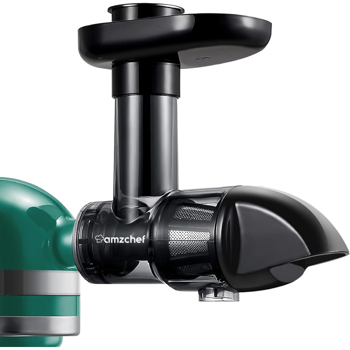 Соковитискач-насадка для KitchenAid Artisan, набір аксесуарів для повільного віджиму овочів і фруктів, чорний (машина не входить до комплекту)