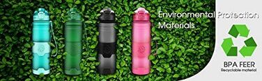 Дитяча спортивна пляшка ZORRI 1000 мл, BPA-free, тритан, з фільтром, сіра