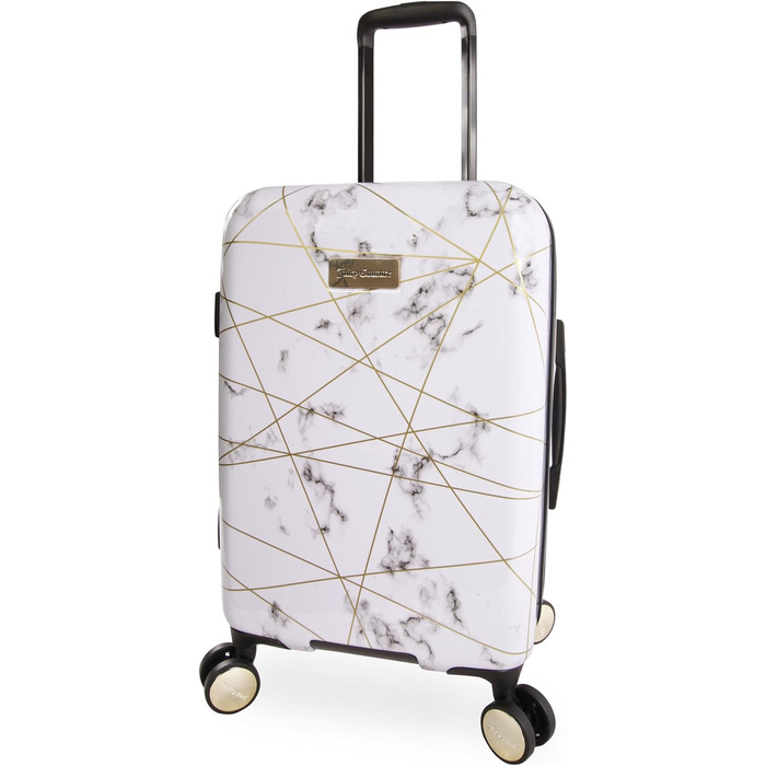 Валіза Juicy Couture Vivian Spinner 53,3 см, мармурова, біла, полікарбонат