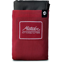 Пікнік-ковдра Matador Pocket Blanket, ультралегка, складана, для 2-4 осіб, з кілочками, водонепроникна, для пляжу, кемпінгу, походів, червона
