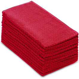 Кухонні рушники COTTON CRAFT з вафельної махри, 100% бавовна, м'які, швидковбирні, швидковисихаючі, мінімум ворсу, багаторазові, 40,6×71,1 см, для кухні, бару, прибирання