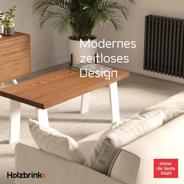 Ніжка столу HOLZBRINK металева біла трапеція 60/80x72см