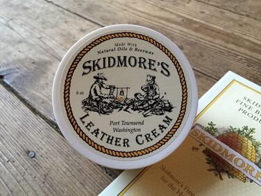 Skidmore's Original Leder-Creme – натуральний бальзам для догляду та чищення шкіри, водовідштовхувальний, 170 г