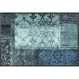 Килимок для підлоги wash+dry Vintage Patches, поліамід, зелений, 50x75 см