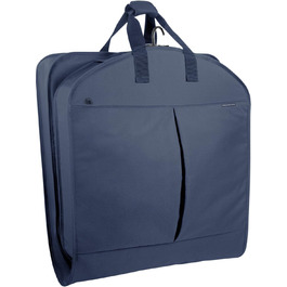 Дорожній костюмний чохол WallyBags 114 см, делюкс, велика місткість, з двома кишенями для аксесуарів, синій