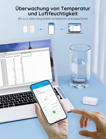 GoveeLife Wi-Fi гігрометр-термометр для приміщень, 3 шт. Смарт датчик температури та вологості з додатком, збереженням даних, для теплиць, винних погребів