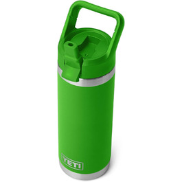 Термос пляшка YETI Rambler C з трубочкою, нержавіюча сталь, 532 мл, Canopy Green
