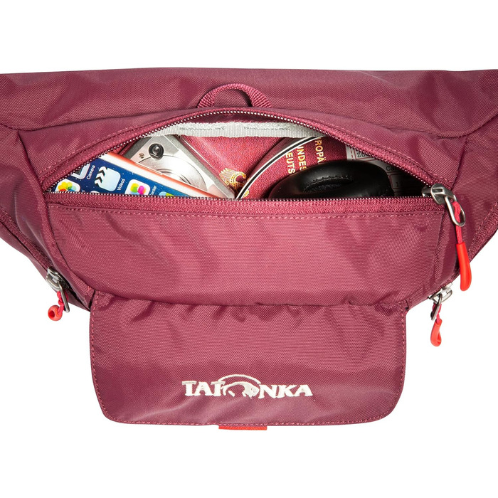 Поясна сумка Tatonka Funny Bag M, міцна з великим відділенням на блискавці, двома боковими та однією фронтальною кишенею, колір Dahlia