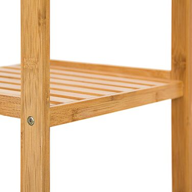 Бамбукова полиця для ванної Relaxdays, 3 рівні, 79×33×33 см, натуральне дерево, універсальна для кухні та зберігання