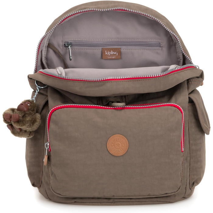 Рюкзак Kipling CITY PACK середній, бежевий комбінований